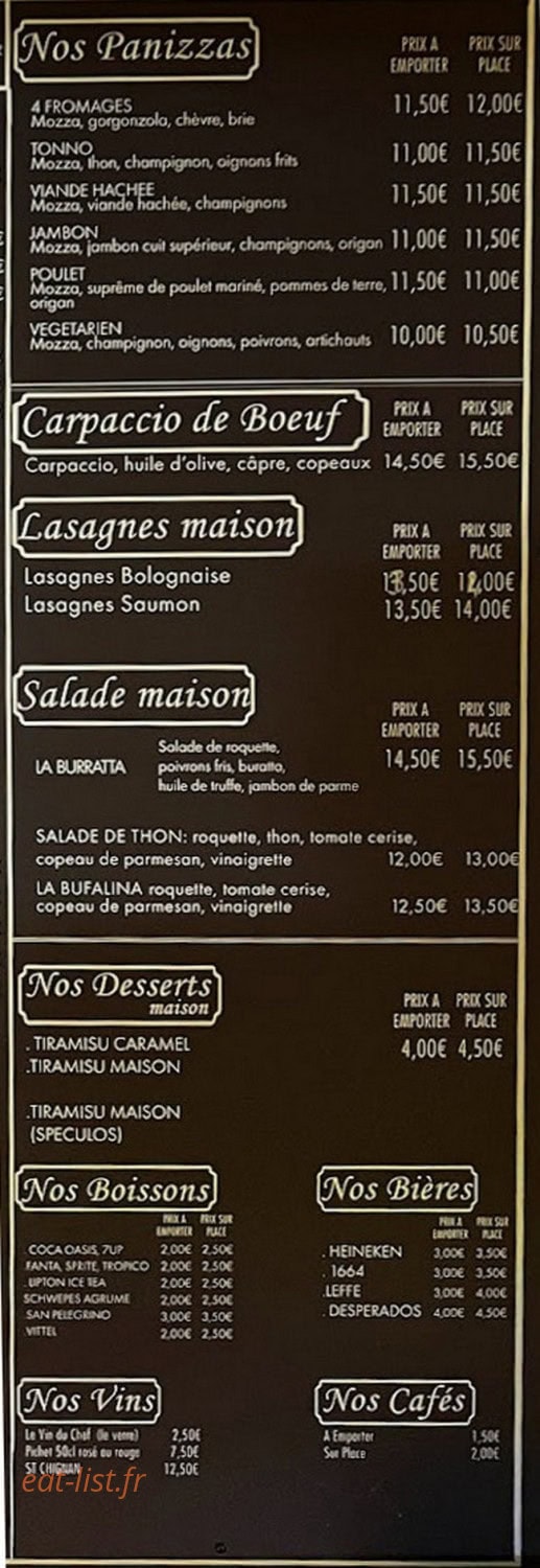 La Casa — carte page 2