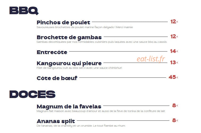 La Favela — carte page 2