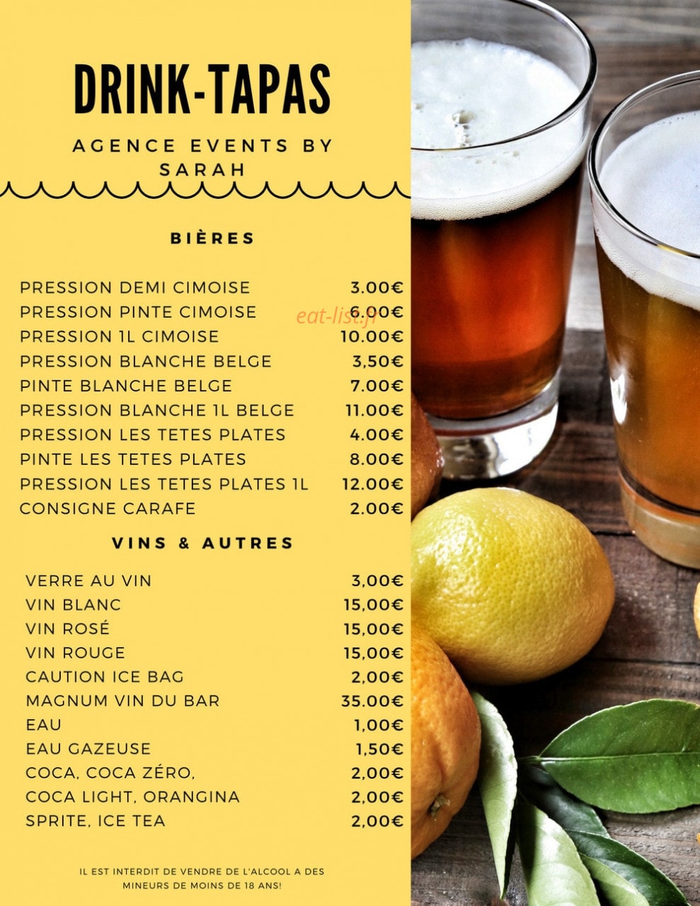 La Guinguette du Grand Robert — carte page 6