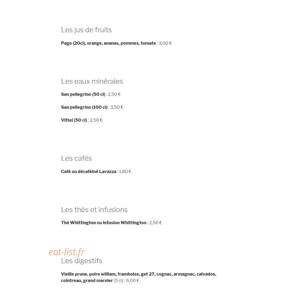 La Petite Cour — carte page 5