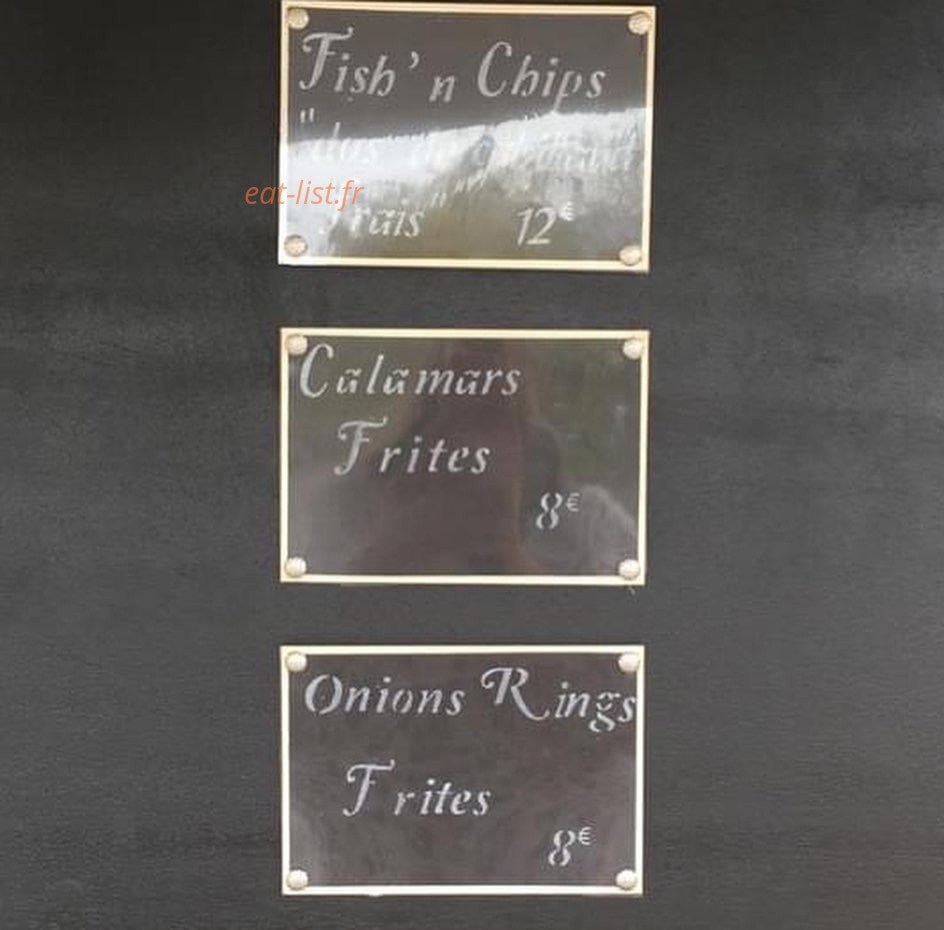 Le Bateau Fish'n Chips — carte page 1