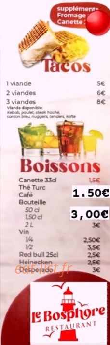 Le Bosphore — carte page 3