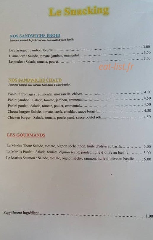 Le D'Lys — carte page 2