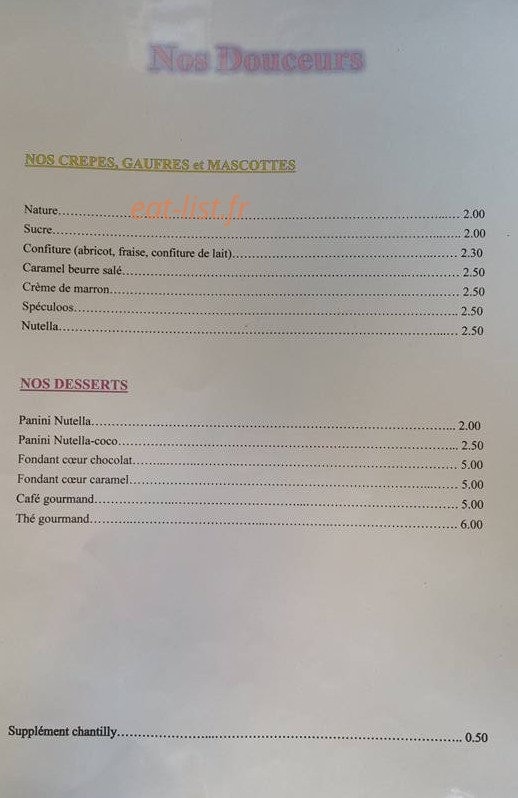 Le D'Lys — carte page 5