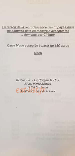 Le Dragon D'or — carte page 5