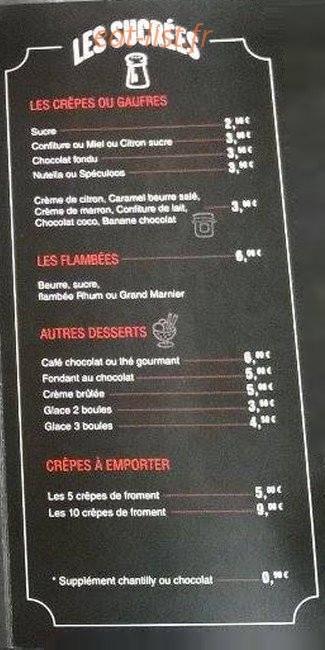 Le Mirabeau — carte page 4