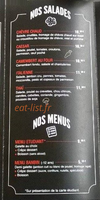 Le Mirabeau — carte page 3