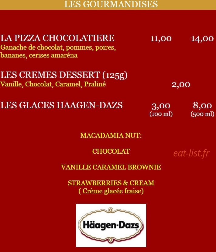 Le palais des pizzas — carte page 5