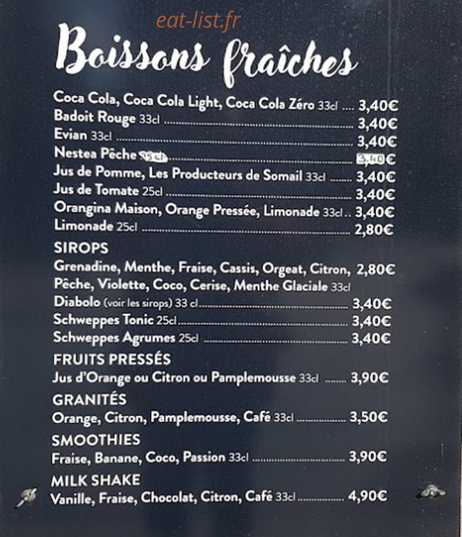 Le Petit Moka — carte page 1