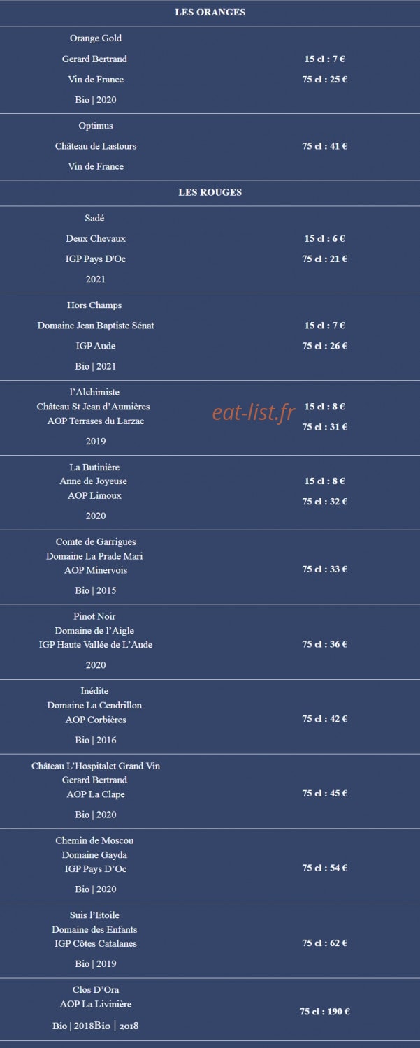 Le Petit Péché — carte page 4