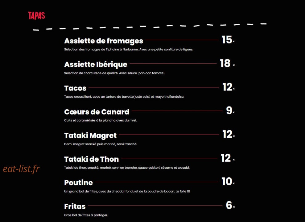 Le Repaire — carte page 1