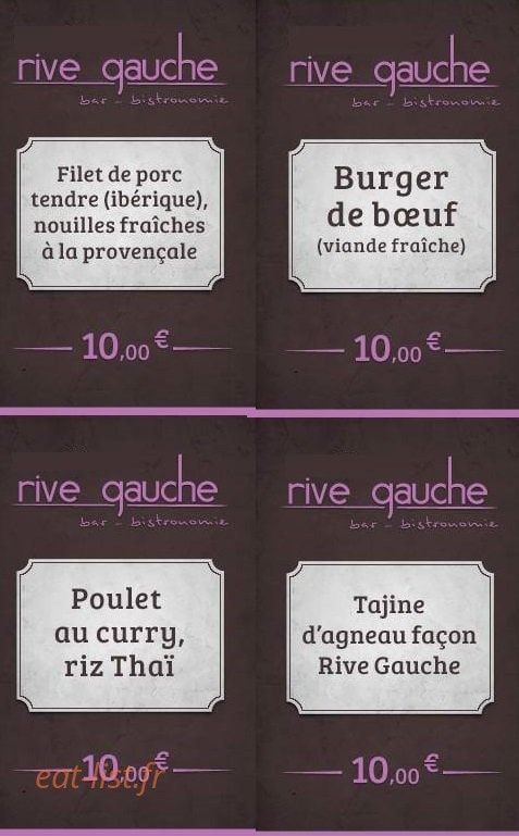 Le Rive Gauche — carte page 2