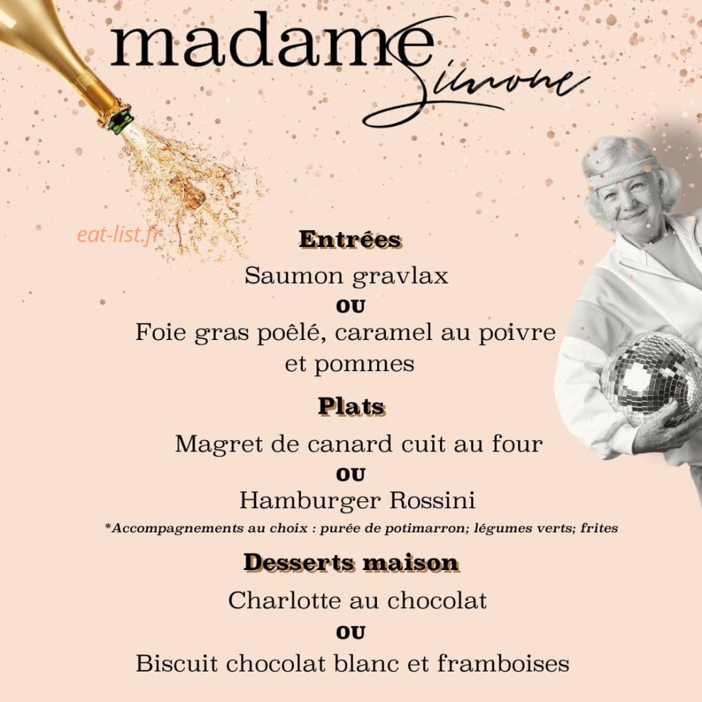 Madame Simone — carte page 1