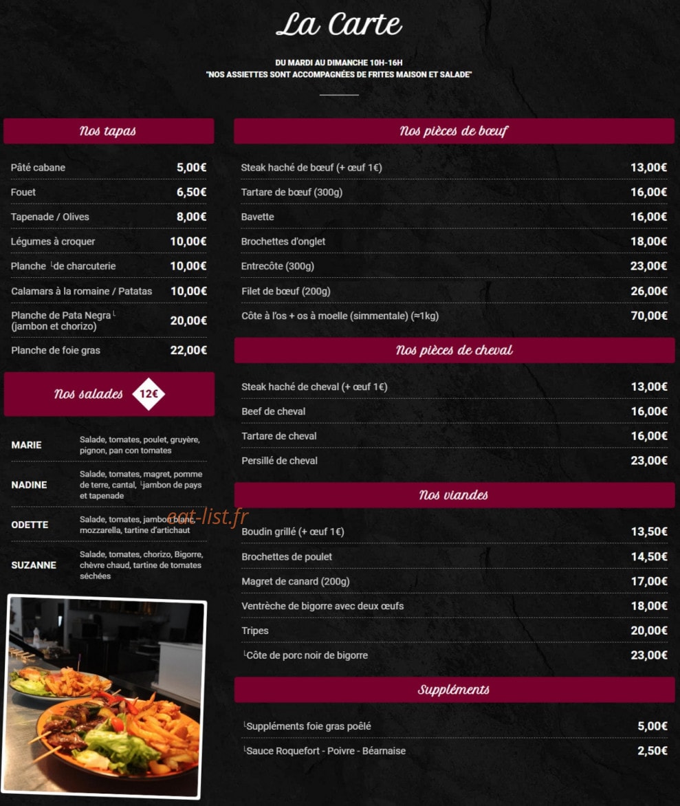 Maison Bebelle — carte page 1