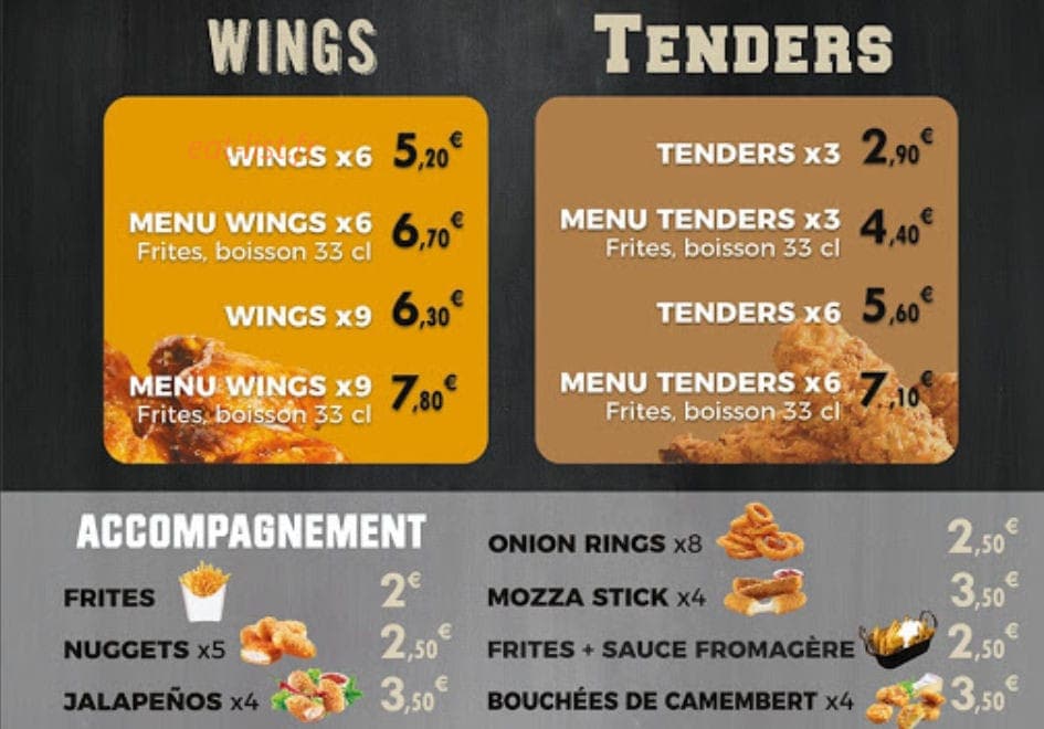 One Tacos — carte page 1