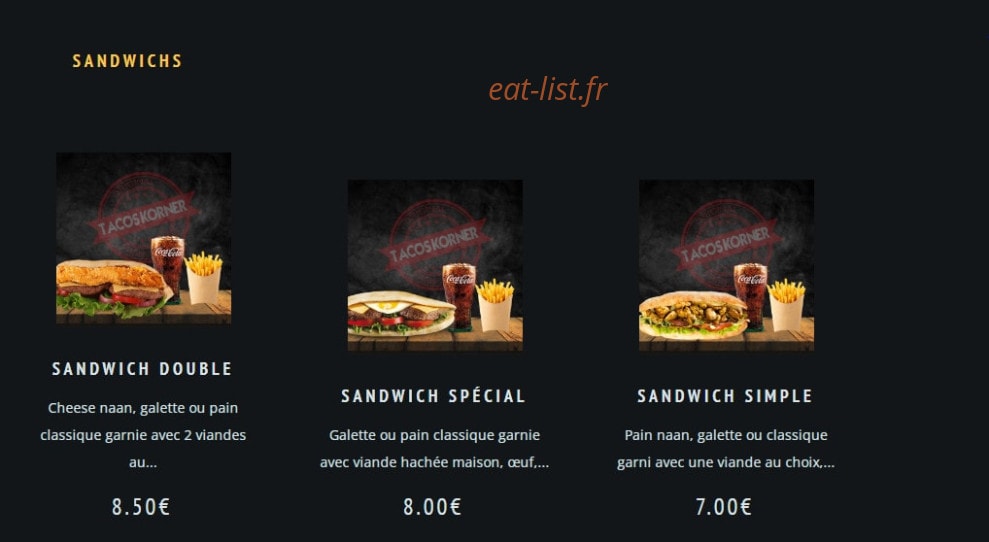 Tacos lovers — carte page 3