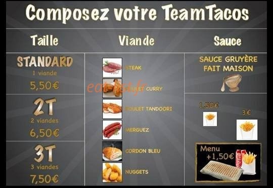 Team Tacos — carte page 3