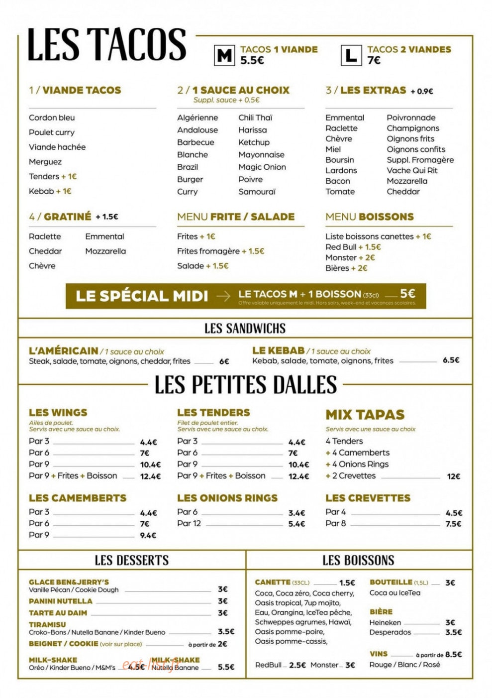 Allô Burger — carte page 2