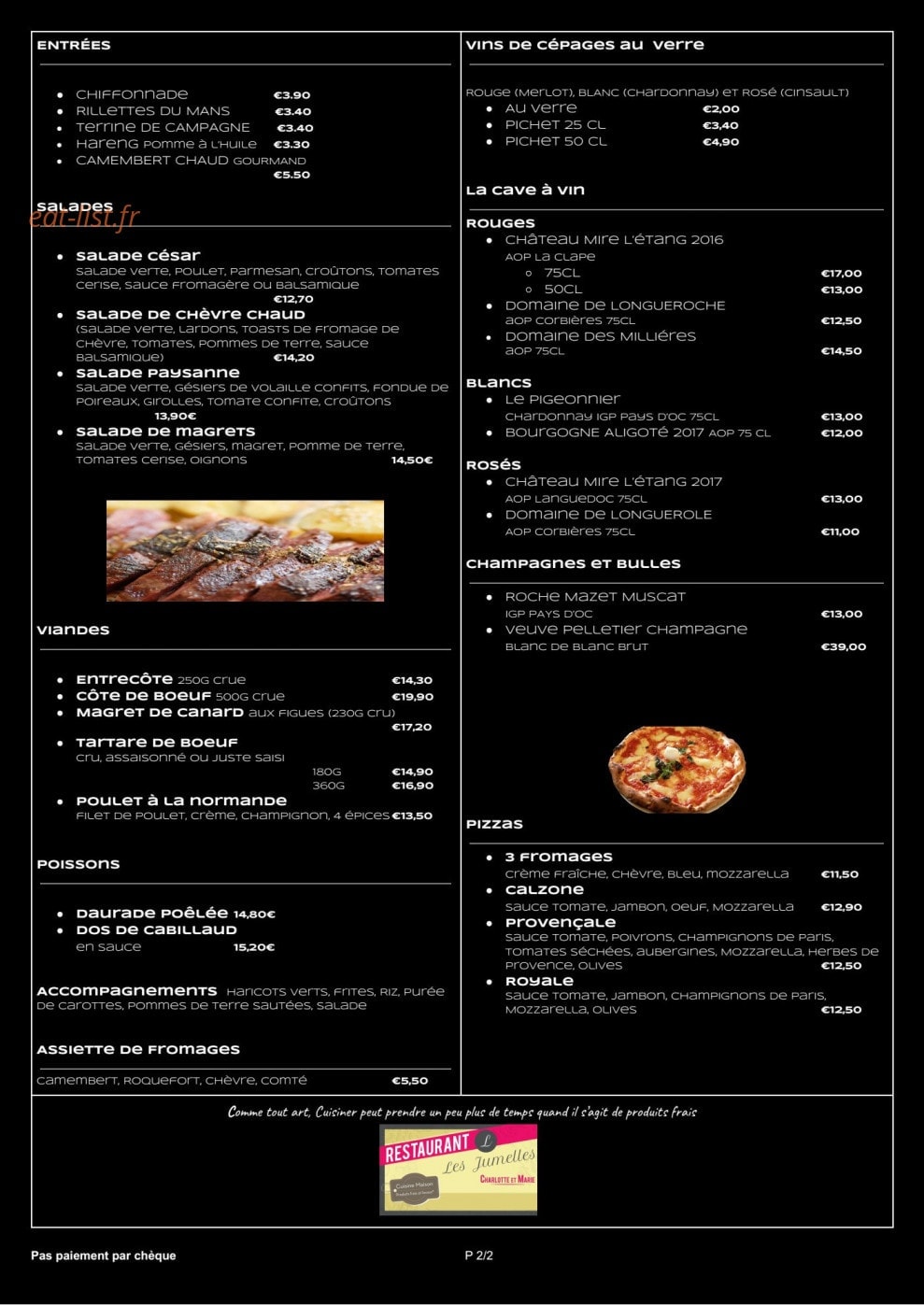 Les Jumelles — carte page 2