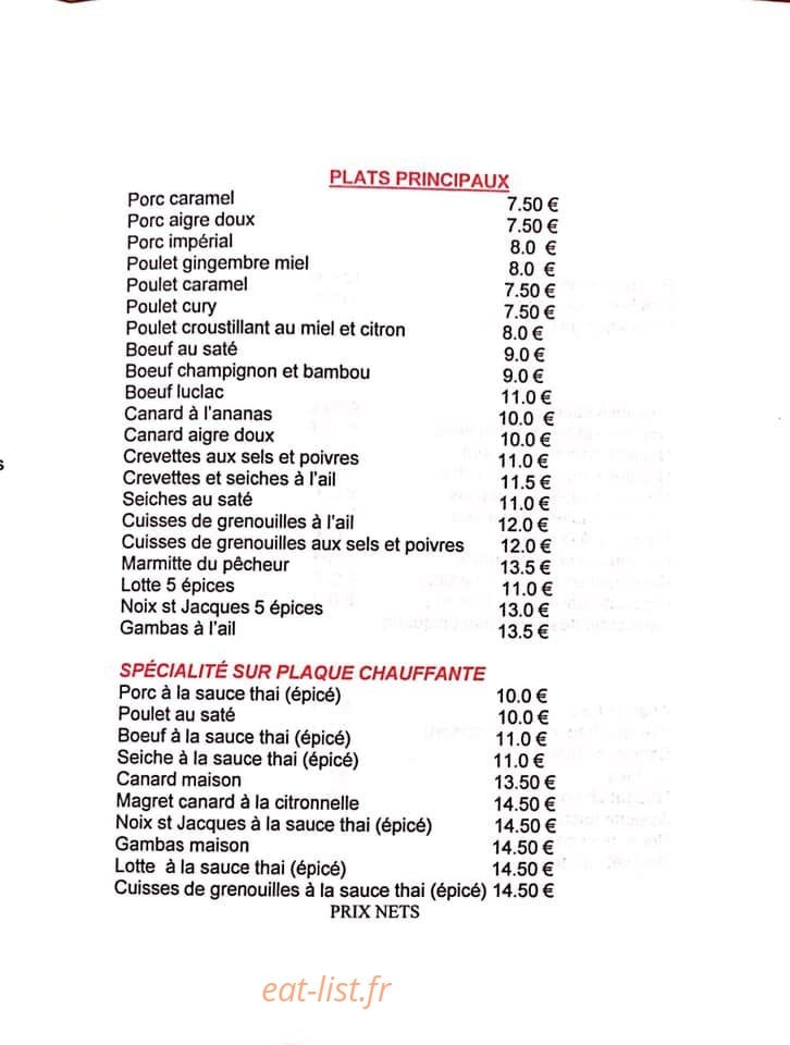 Saveurs du Mekong — carte page 4