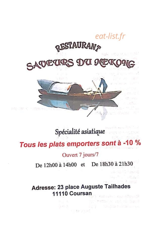 Saveurs du Mekong — carte page 1