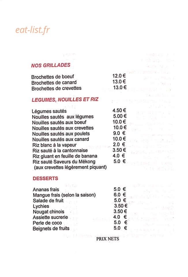 Saveurs du Mekong — carte page 3