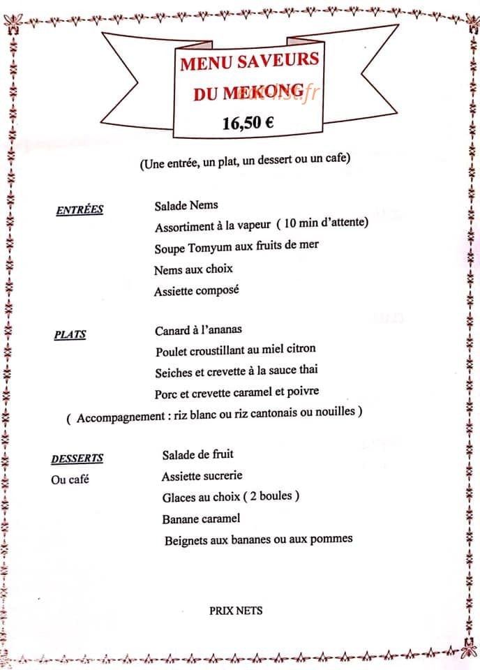 Saveurs du Mekong — carte page 6