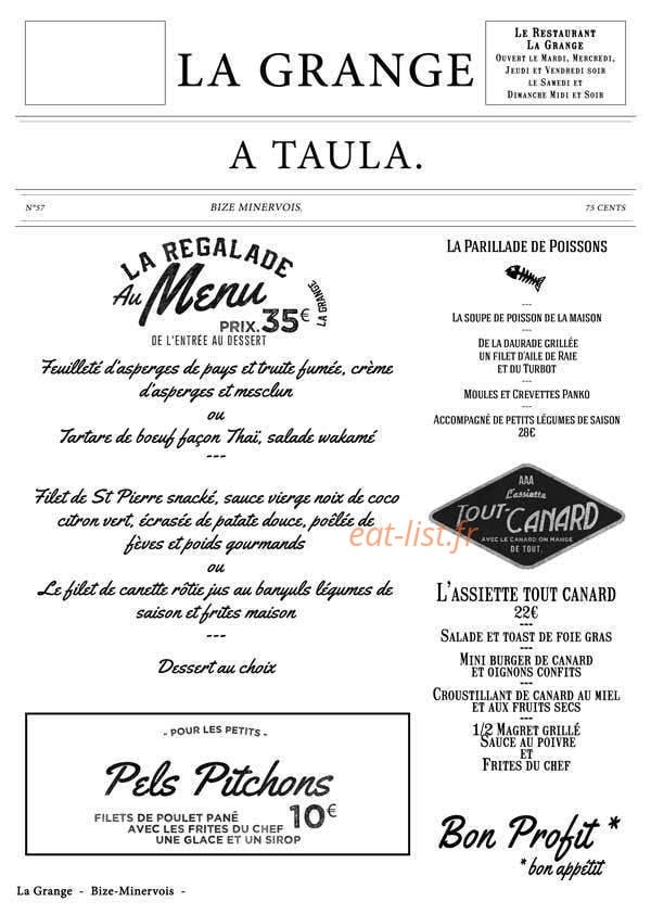 La Grange — carte page 2