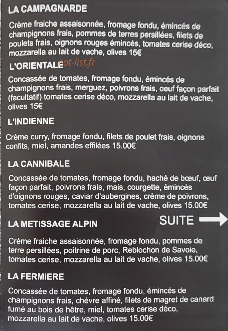 Les pizzas de chez Djina — carte page 3