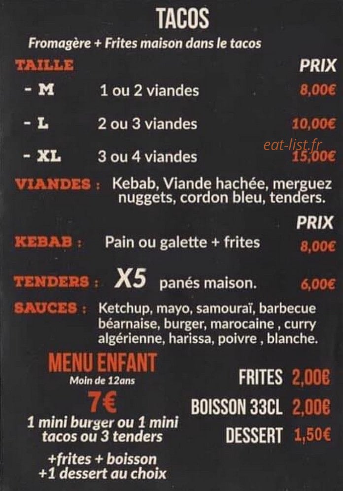 ÕBiz'burger — carte page 2