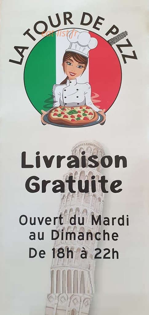La Tour de Pizz' — carte page 1