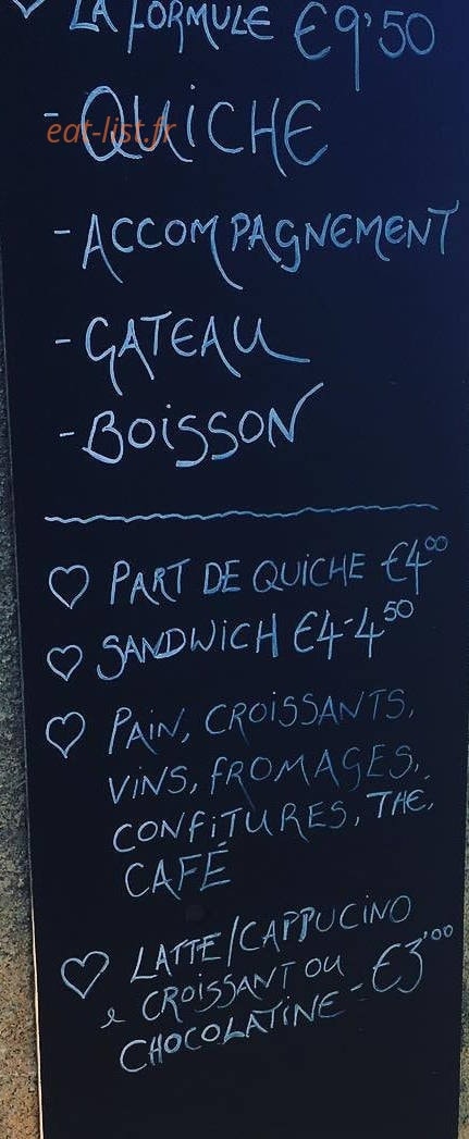 Ici Café — carte page 1