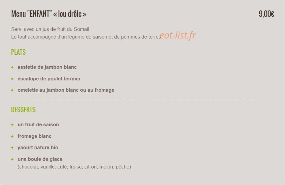 Le Comptoir Nature — carte page 3