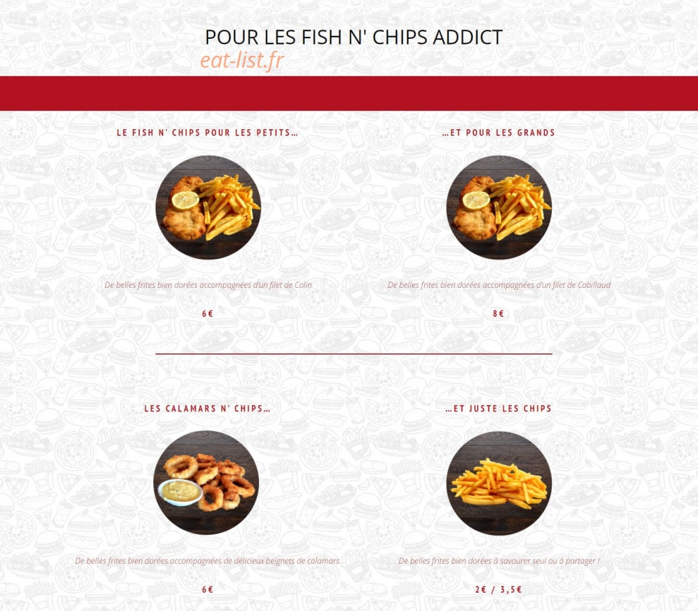 Béa Pizza — carte page 3