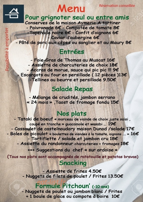 La Grange d'axat — carte page 1
