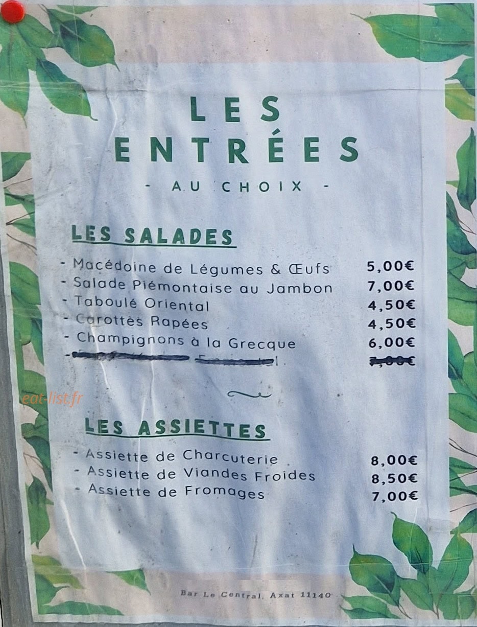 Le Central — carte page 3