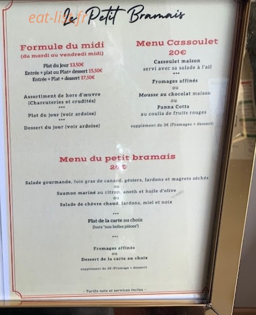 Le Petit Bramais — carte page 2
