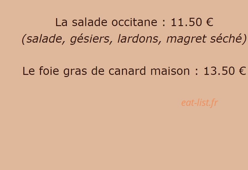 Les Deux Acacias — carte page 2