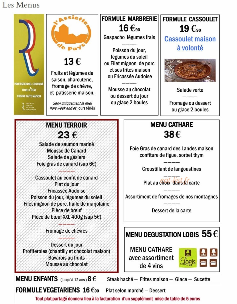 La Marbrerie — carte page 1