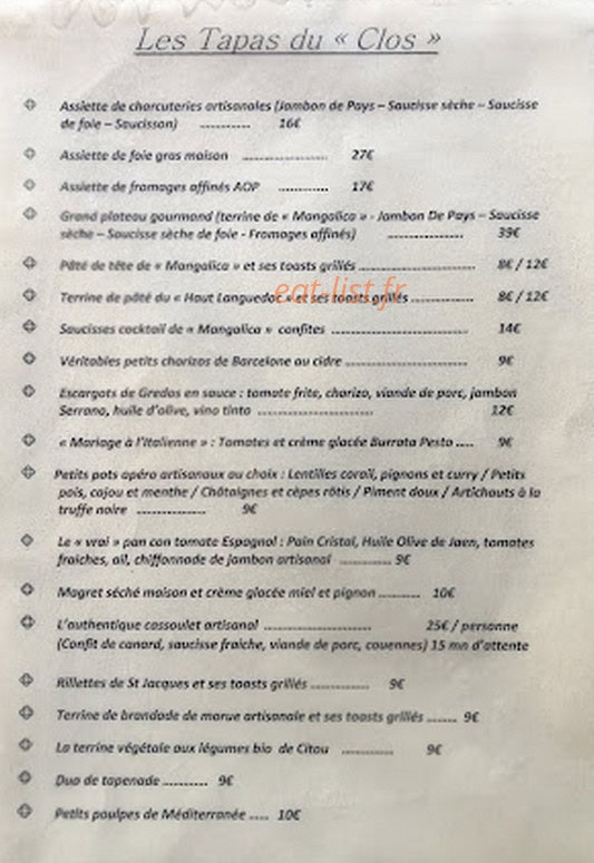 Le clos de l'abbaye — carte page 1