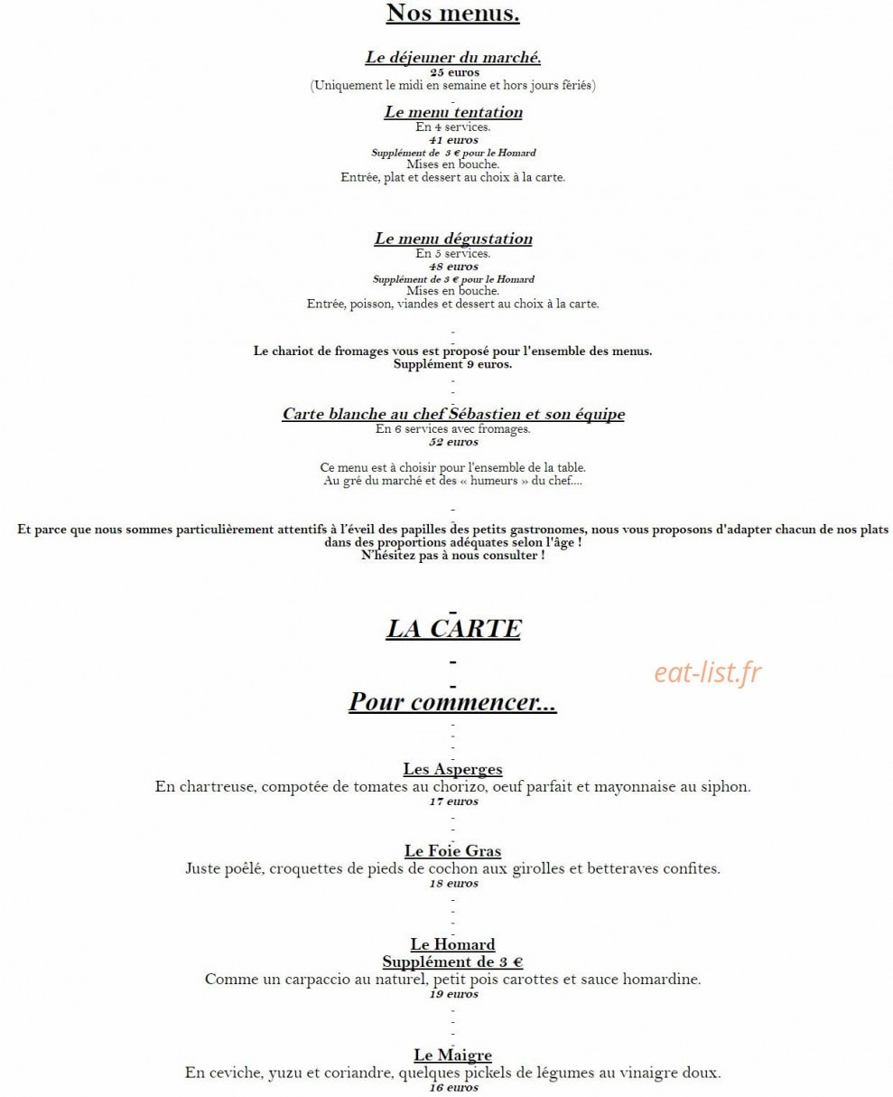 L'Ambrosia — carte page 1
