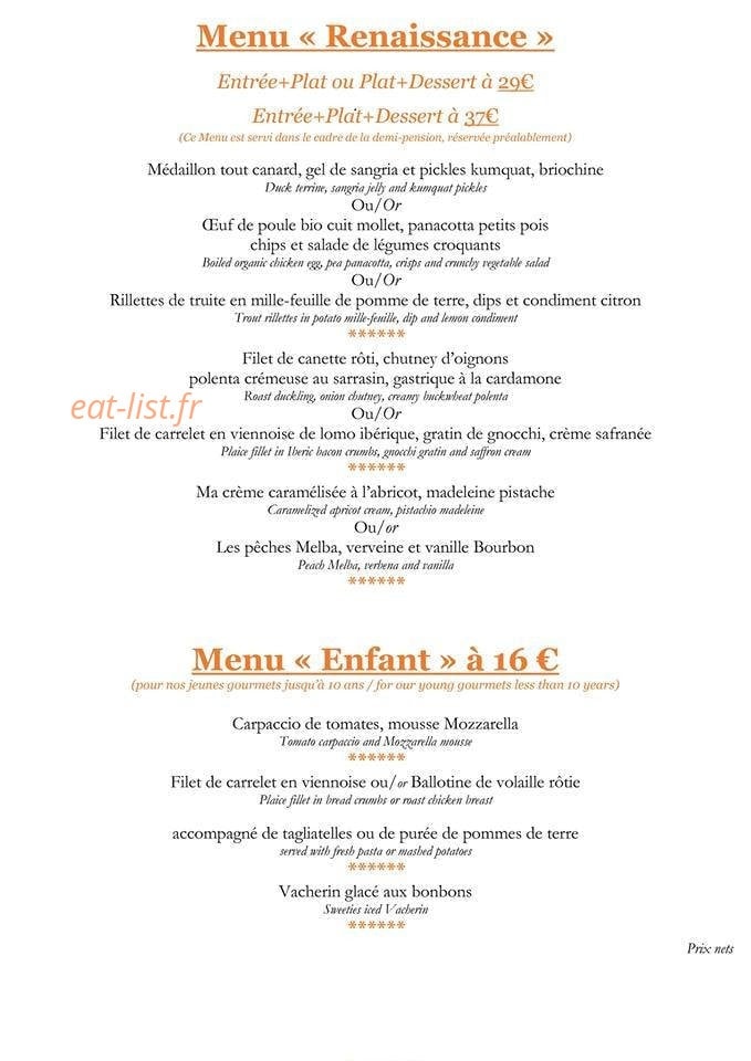 La cour des ducs — carte page 1