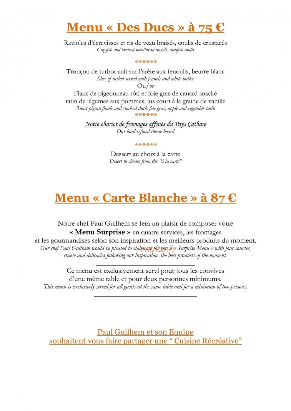 La cour des ducs — carte page 3