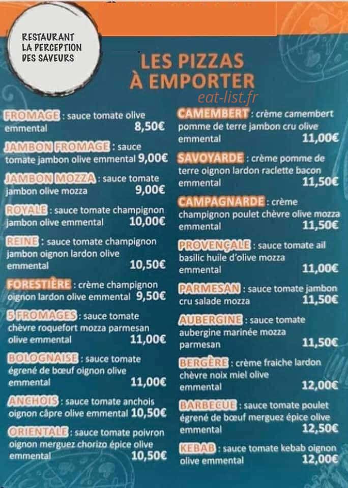 La perception des Saveurs — carte page 1
