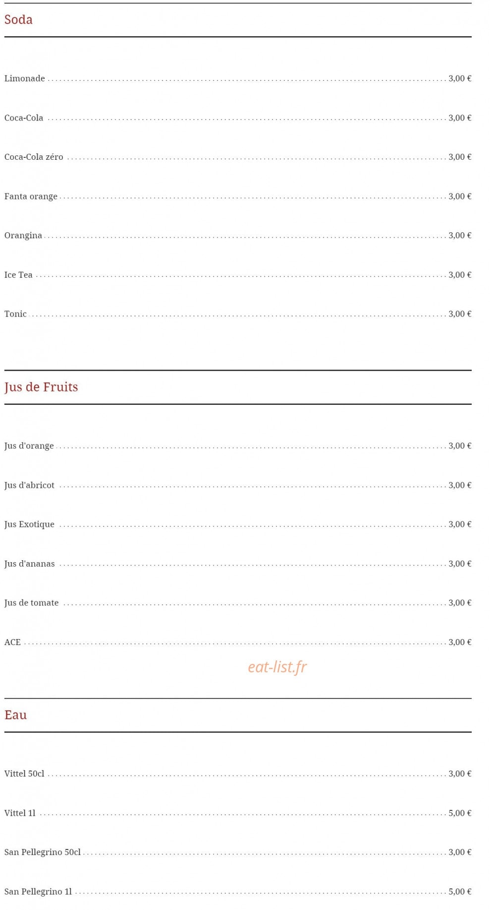 Le carnotzet — carte page 17