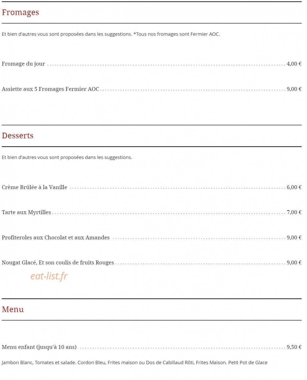 Le carnotzet — carte page 3