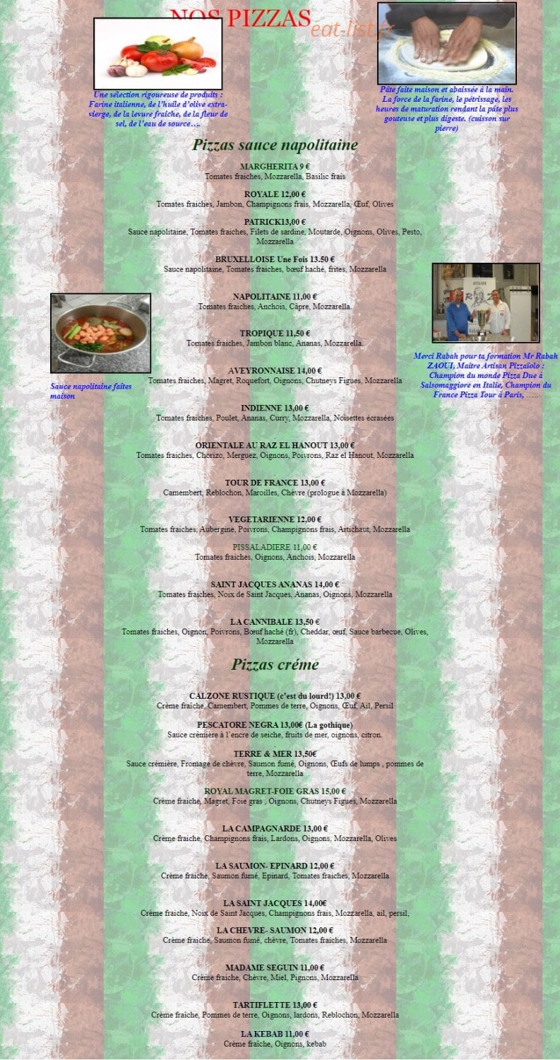L'Hostellerie — carte page 3