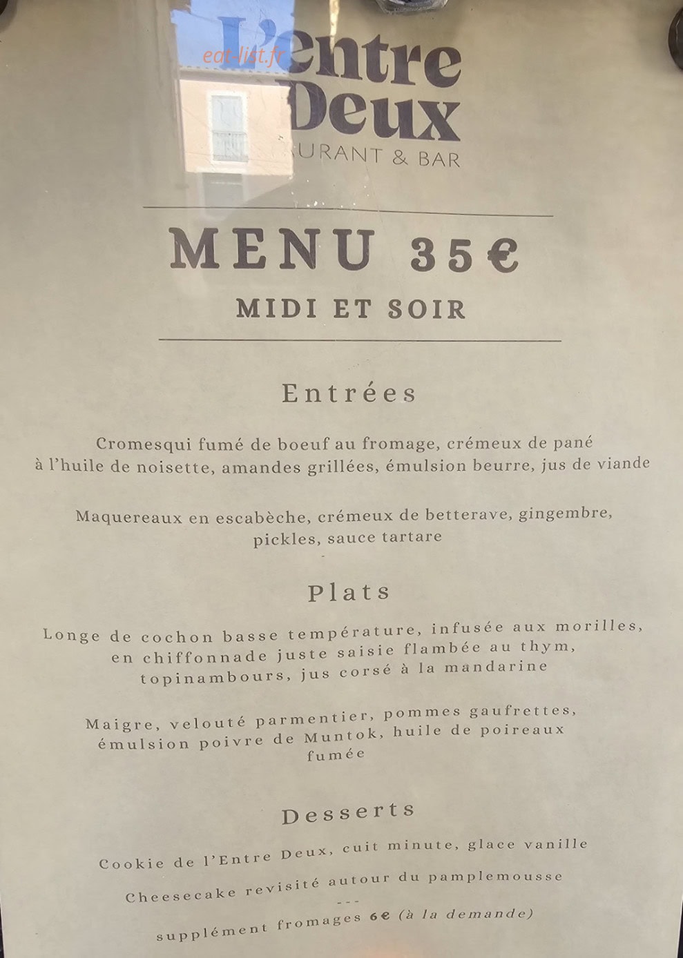 L'entre deux — carte page 2