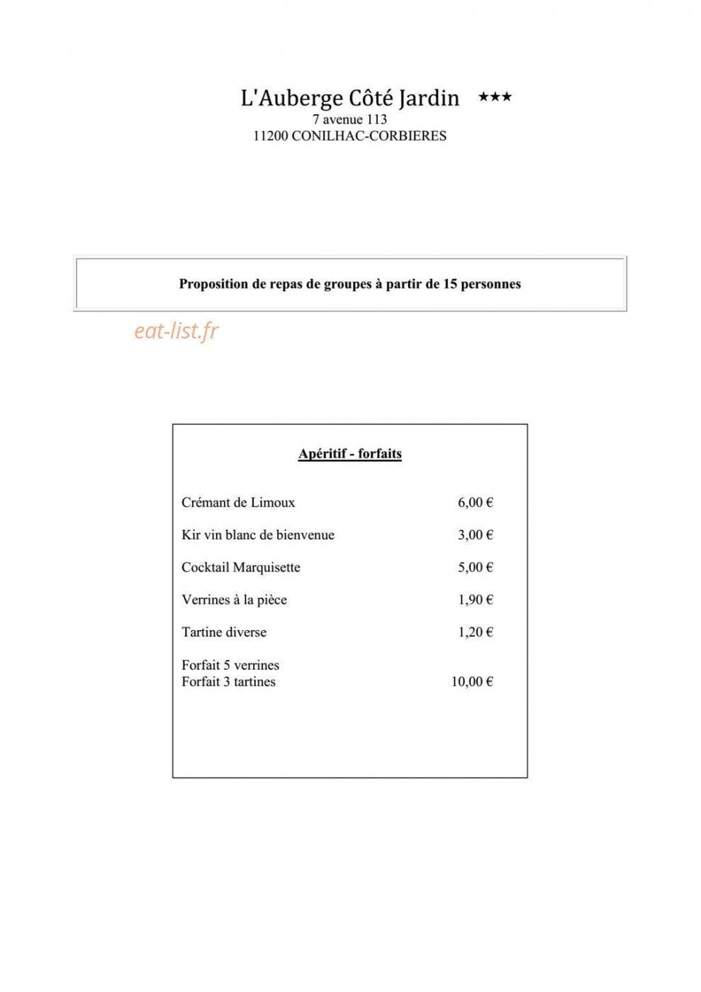 Côté jardin — carte page 7