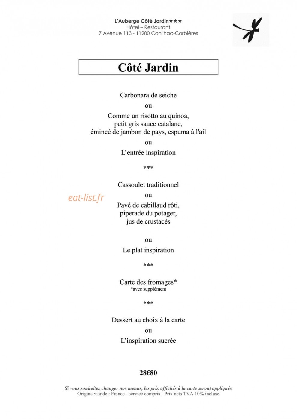 Côté jardin — carte page 4